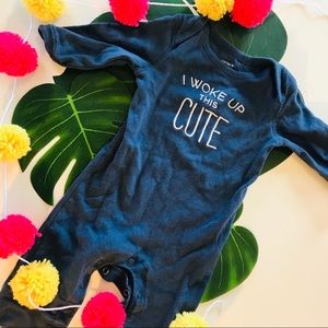 I woke up this cute footless sleeper